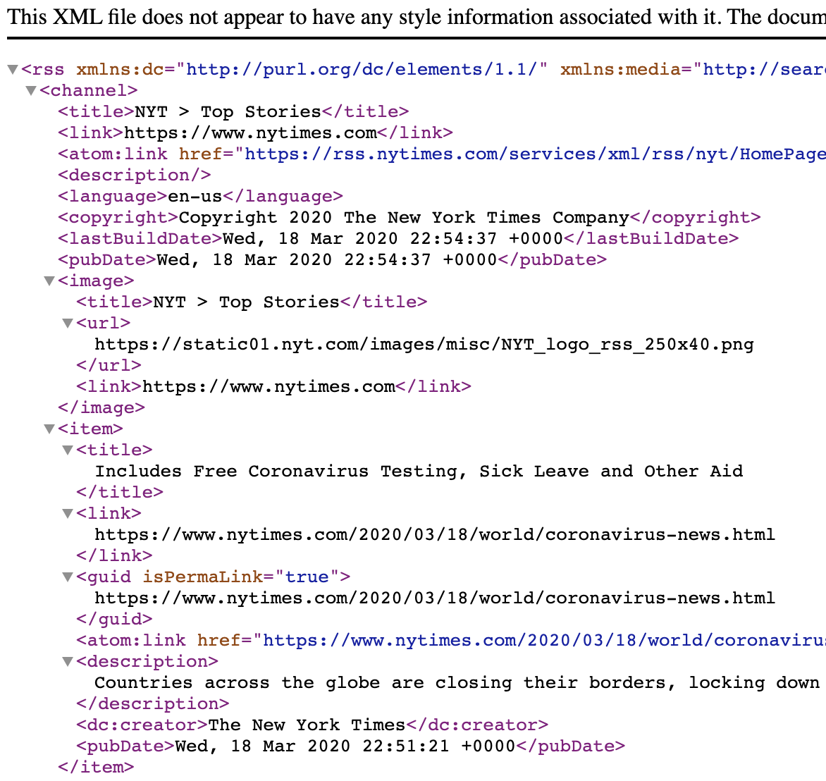 Finding contents via RSS feeds on Newsy